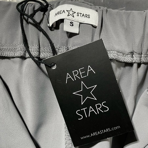 New Area Stars Flare Leg Elastic Waist Trousers Victoria Pant Grey Size Small - Picture 13 of 16